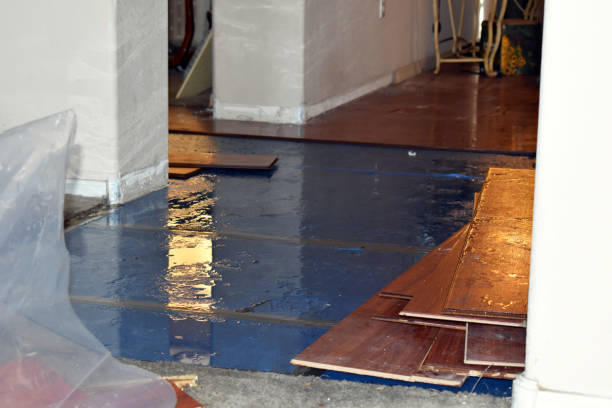 Professional Flood Cleanup technician working in Huffman, TX